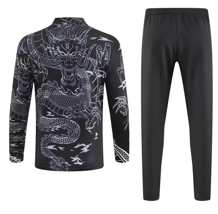 Real Madrid 2023/2024 1/4 Zipper Tracksuit Concept Black