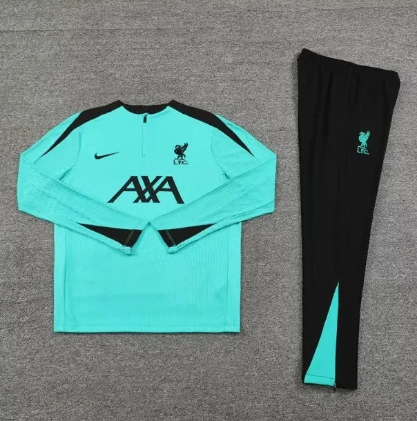 Liverpool 2024/2025 1/4 Zipper Tracksuit Blue
