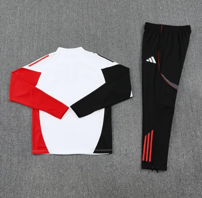 AFC Ajax 2025/2026 1/4 Zipper Tracksuit White