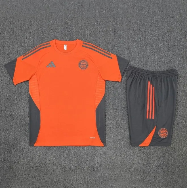 Bayern Munich 2025/2026 Short Sleeve/Shorts Tracksuit Orange