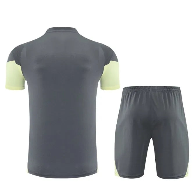 Real Madrid 2025/2026 Short Sleeve/Shorts Tracksuit Grey