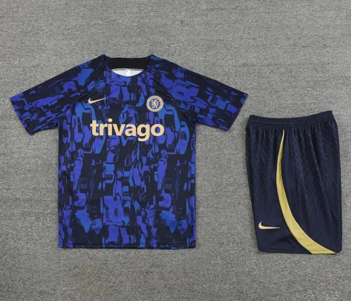 Chelsea 2023/2024 Short Sleeve/Shorts Tracksuit Blue