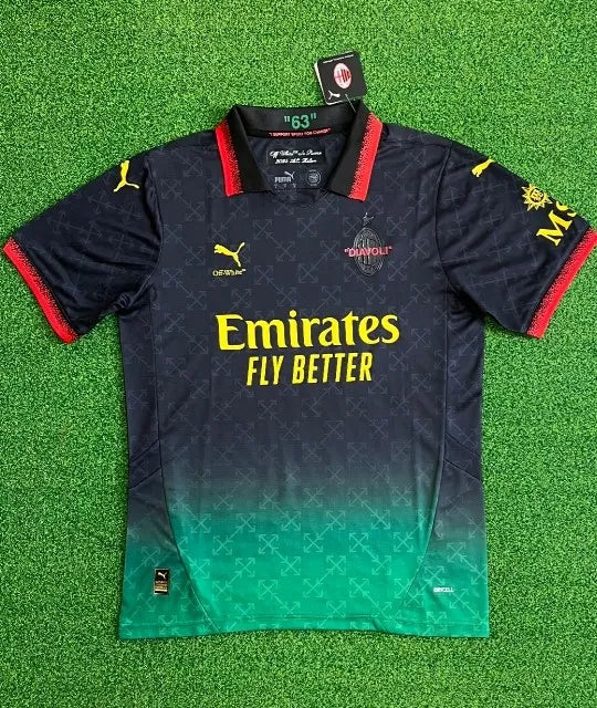 AC Milan x Off-White 2024/2025 Fourth Special Black