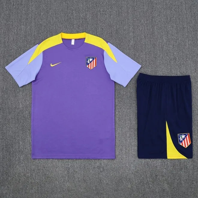 Atlético Madrid 2025/2026 Short Sleeve/Shorts Tracksuit Purple