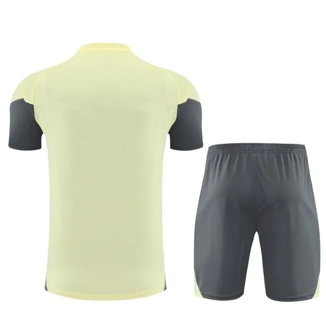 Real Madrid 2025/2026 Short Sleeve/Shorts Tracksuit Yellow