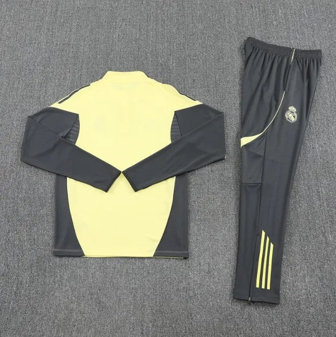 Real Madrid 2025/2026 1/4 Zipper Tracksuit Yellow
