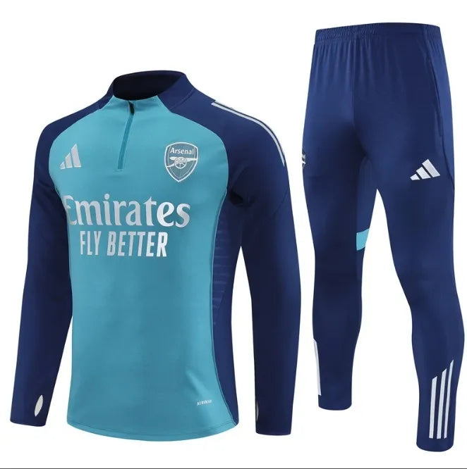 Arsenal 2025/2026 1/4 Zipper Tracksuit Blue