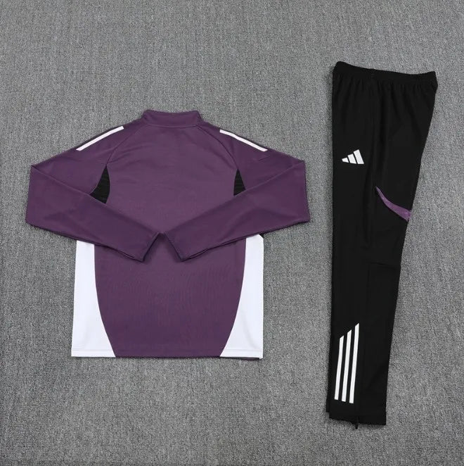 Manchester United 2025/2026 1/4 Zipper Tracksuit Purple