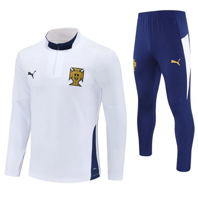 Portugal 2025 1/4 Zipper Tracksuit White