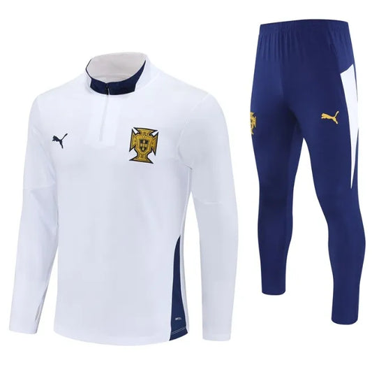 Portugal 2025 1/4 Zipper Tracksuit White