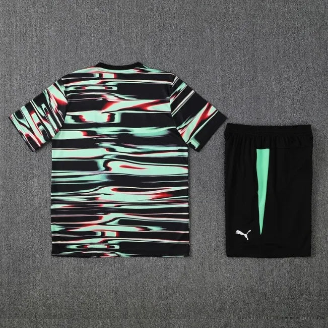 Portugal 2025 Short Sleeve/Shorts Tracksuit Black