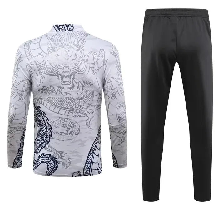 Real Madrid 2023/2024 1/4 Zipper Tracksuit Concept White