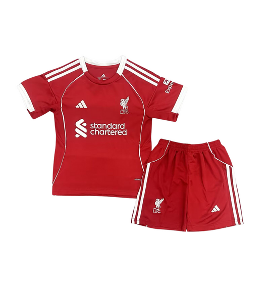 Liverpool 2025/2026 Home Set (Adults and Kids)