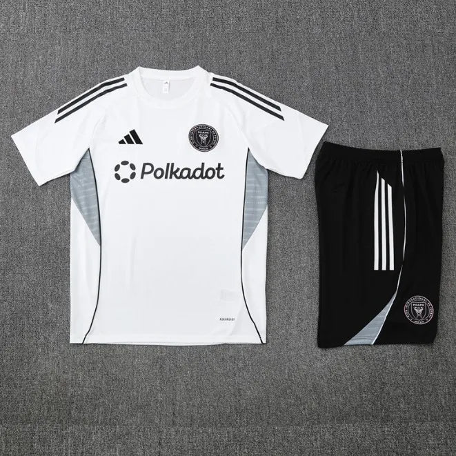 Inter Miami 2025 Short Sleeve/Shorts Tracksuit White
