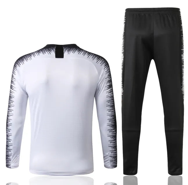 PSG 2018/2019 1/4 Zipper Tracksuit White