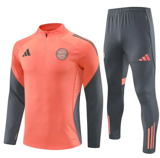 Bayern Munich 2025/2026 1/4 Zipper Tracksuit Orange