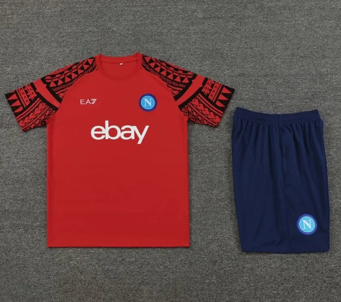 Napoli 2023/2024 Short Sleeve/Shorts Tracksuit Red