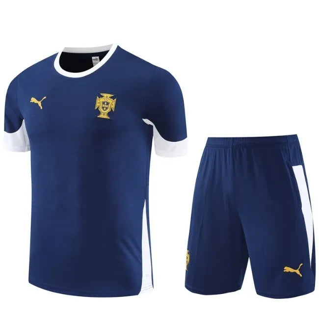 Portugal 2025 Short Sleeve/Shorts Tracksuit Blue
