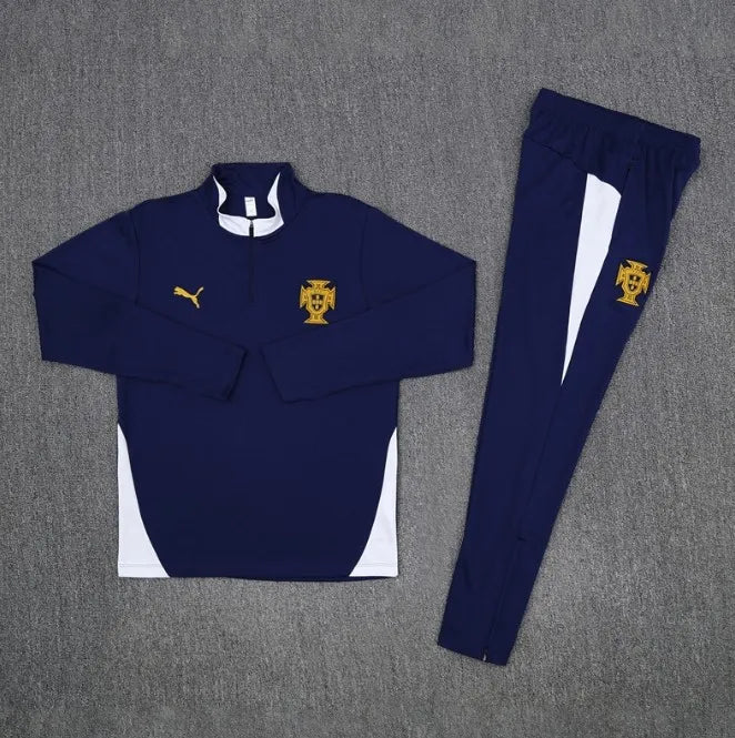 Portugal 2025 1/4 Zipper Tracksuit Blue