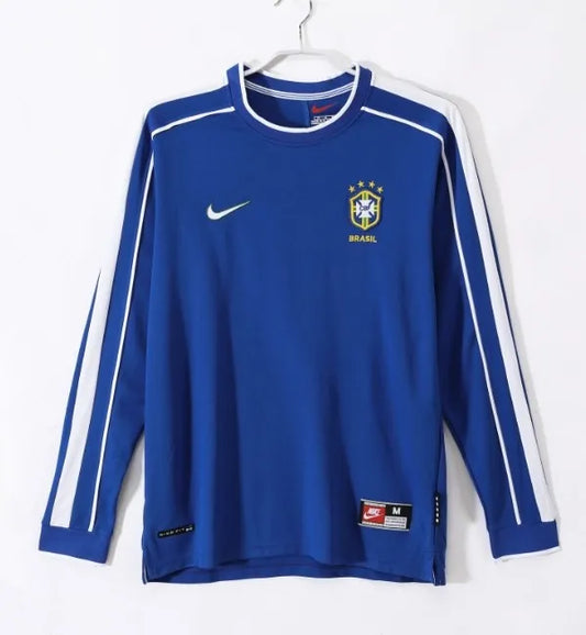 Brazil 1998 Away Retro Long Sleeve