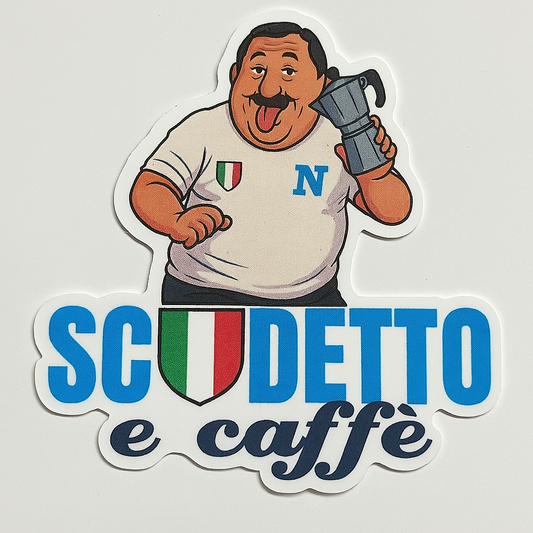 Scudetto e Caffe Sticker