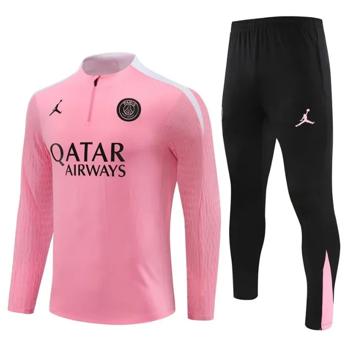 PSG 2024/2025 1/4 Zipper Tracksuit Pink