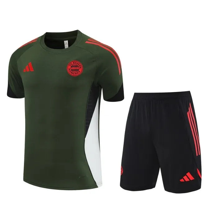 Bayern Munich 2025/2026 Short Sleeve/Shorts Tracksuit Green