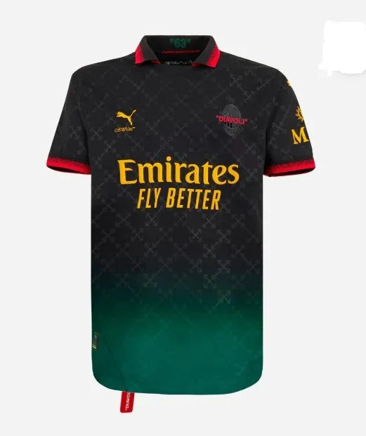 AC Milan x Off-White 2024/2025 Fourth Special Black