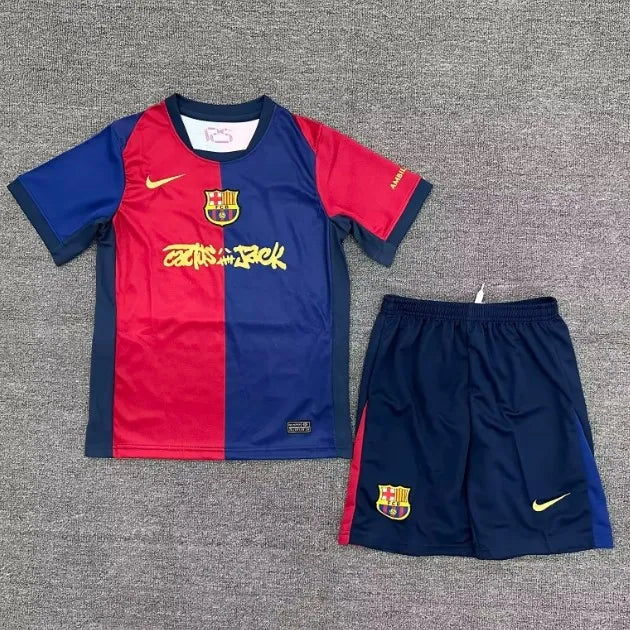 Barcelona x TRAVIS SCOTT 2024/2025 Home Special Set (Adults and Kids)