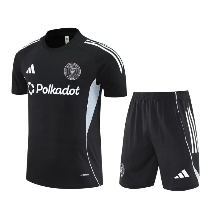 Inter Miami 2025 Short Sleeve/Shorts Tracksuit Black