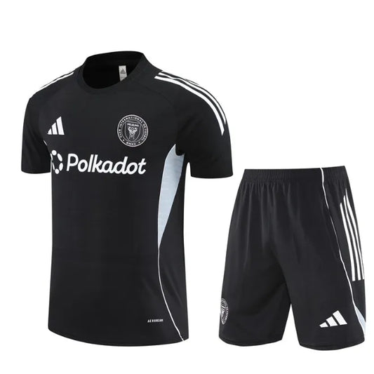 Inter Miami 2025 Short Sleeve/Shorts Tracksuit Black