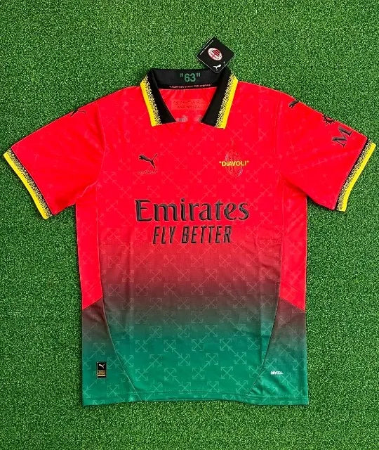 AC Milan x Off-White 2024/2025 Fourth Special Red